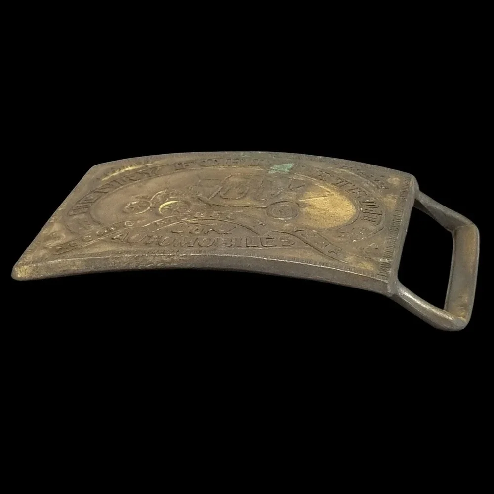 Henry Ford Brass Belt Buckle‎ - Antique Ford Model T Automobile Collectors